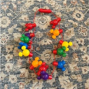 ***PLANNING A DISNEY TRIP*** NWT Mickey Mouse rainbow light up necklace